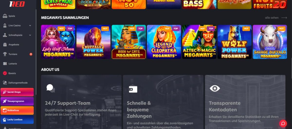1RED Casino image 2
